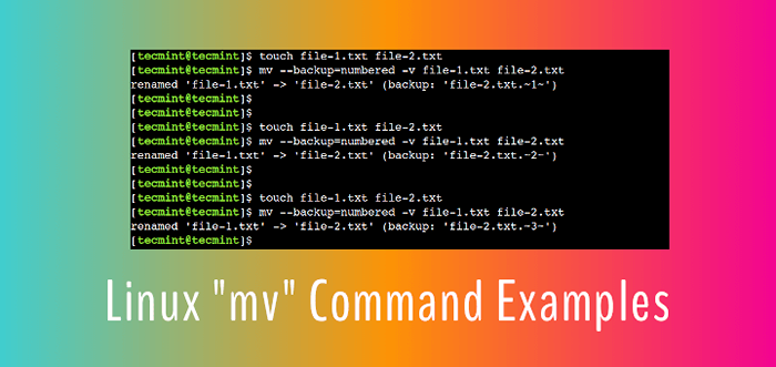 Cómo usar el comando MV en Linux [9 ejemplos útiles]